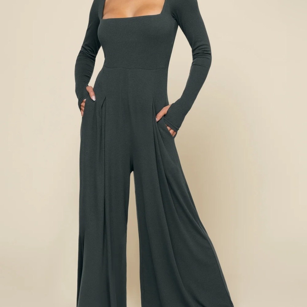 POPFLEX Green Jumpsuit Go With the Flow